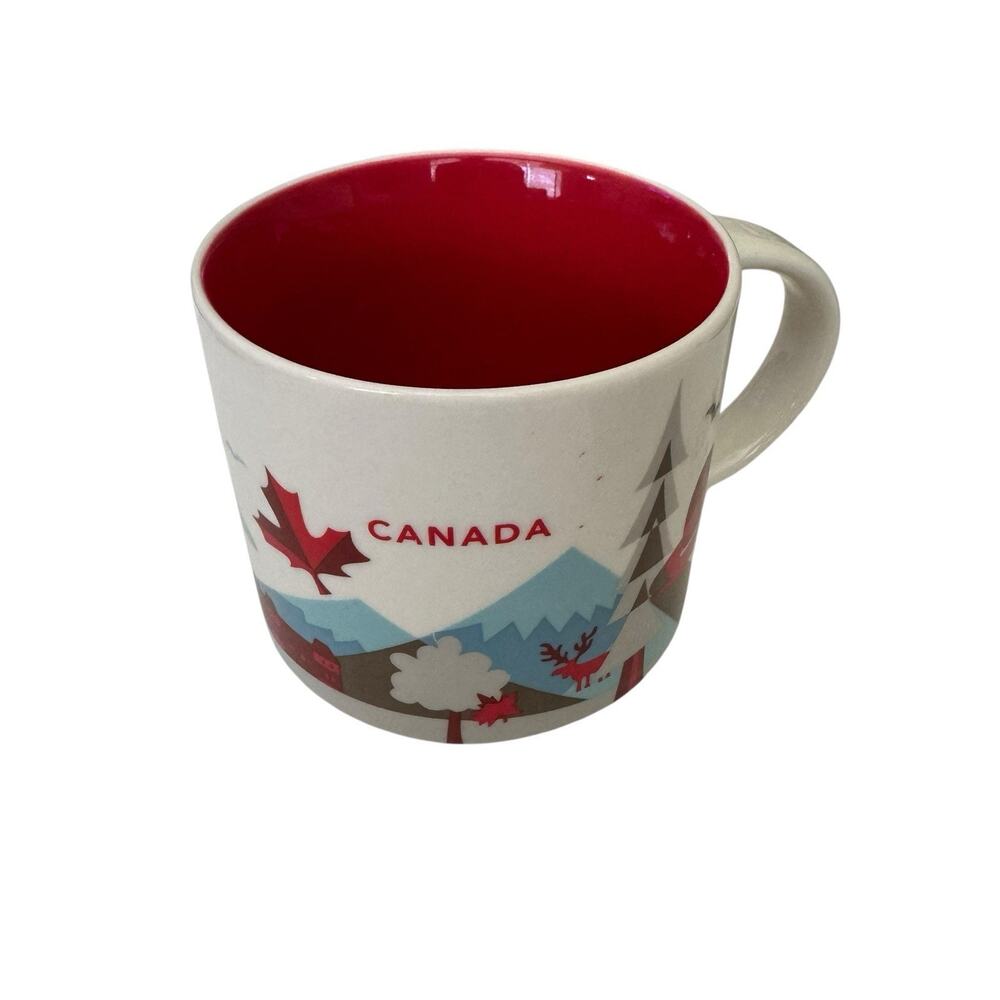 Starbucks YOU ARE HERE Collection Canada Mug 2017 Souvenir Travel Maple Leaf